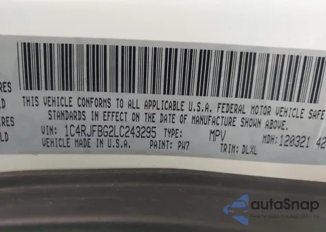 2020 Jeep Grand Cherokee Limited 4X4 из США, поврежденный, VIN 1C4RJFBG2LC243295